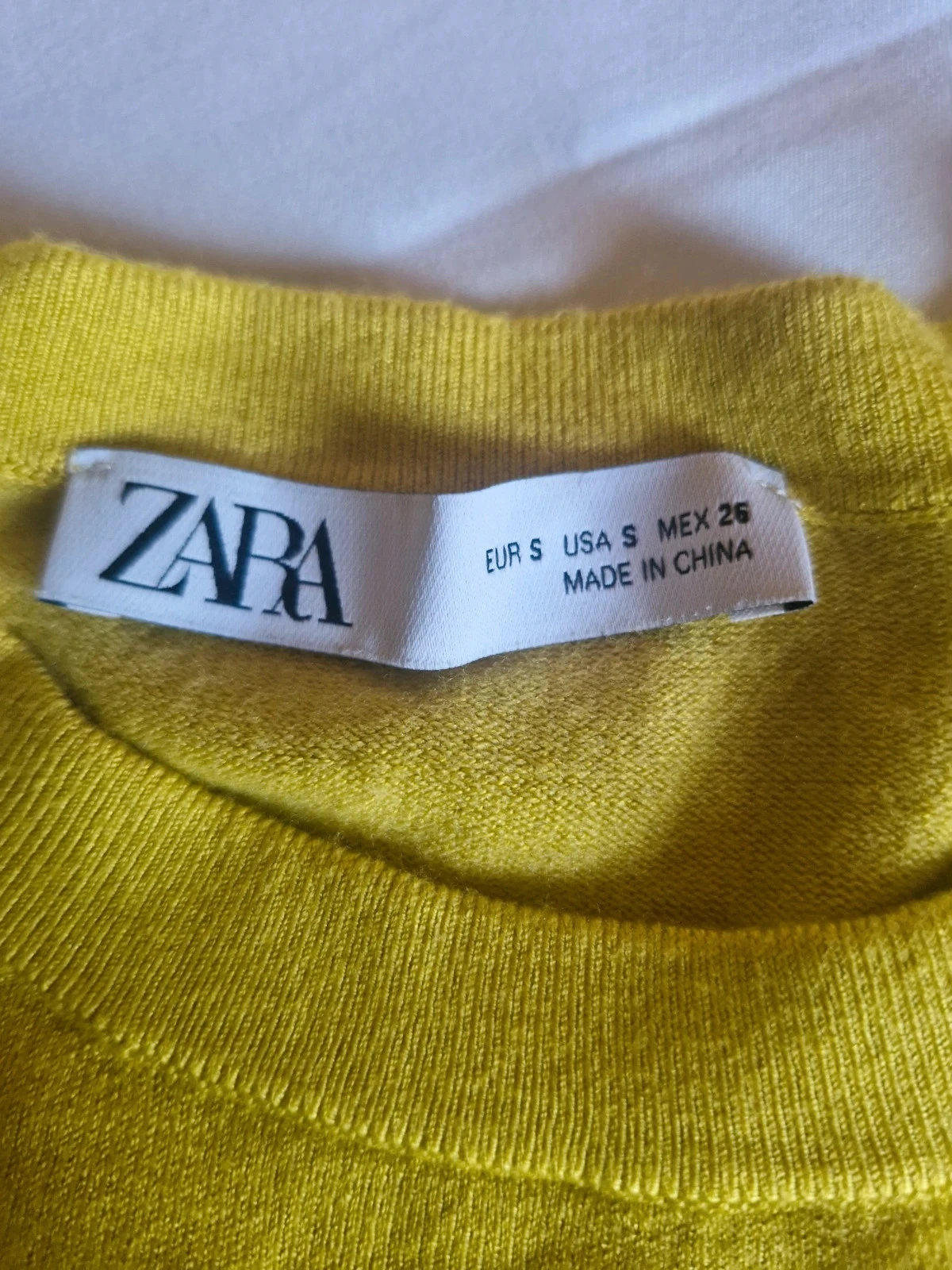 Zara gele trui met fijne breisel – Maat S – Ronde hals – photo 5